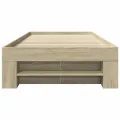 Cadre de lit sans matelas chêne sonoma 90x190 cm
