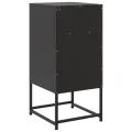 Tables de chevet 2 pcs noir 36x39x78 cm acier