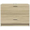Armoire d'évier chêne sonoma 78x37x59 cm bois d'ingénierie