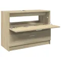 Armoire d'évier chêne sonoma 78x37x59 cm bois d'ingénierie