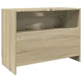 Armoire d'évier chêne sonoma 78x37x59 cm bois d'ingénierie