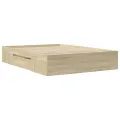 Cadre de lit sans matelas chêne sonoma 140x200 cm
