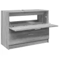 Armoire d'évier sonoma gris 78x37x59 cm bois d'ingénierie