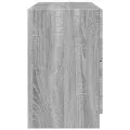 Armoire d'évier sonoma gris 78x37x59 cm bois d'ingénierie