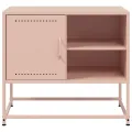 Meuble TV rose 68x39x60,5 cm acier