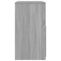 Coiffeuse et tabouret sonoma gris 60x40x113,5 cm
