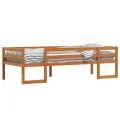 Cadre de lit pour enfants sans matelas cire marron 90x190 cm