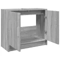 Armoire d'évier sonoma gris 63x29x55 cm bois d'ingénierie