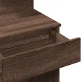 Coiffeuse avec LED chêne marron 100x40x130 cm