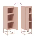 Buffet haut rose 36x39x123 cm acier