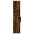 Buffet haut chêne fumé 30x42,5x185 cm bois d'ingénierie