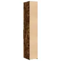 Buffet haut chêne fumé 30x42,5x185 cm bois d'ingénierie