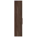Buffet haut chêne marron 30x42,5x185 cm bois d'ingénierie