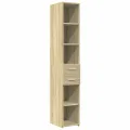 Armoire de rangement mince chêne sonoma 30x42,5x225 cm