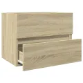 Armoire d'évier Chêne sonoma 60x38,5x45 cm Aggloméré