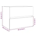 Armoire d'évier Chêne sonoma 60x38,5x45 cm Aggloméré