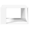 Table basse blanc 51,5x51,5x30 cm bois d'ingénierie