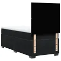 cadre de lit avec matelas Noir 100x200 cm Velours
