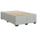 cadre de lit et matelas gris clair 120x190cm velours