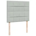 cadre de lit et matelas gris clair 120x190cm velours