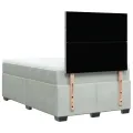 cadre de lit et matelas gris clair 120x190cm velours