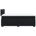 cadre de lit avec matelas noir 120x190 cm velours