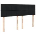 cadre de lit avec matelas Noir 140x190 cm Velours