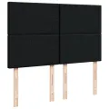 cadre de lit avec matelas Noir 140x190 cm Velours