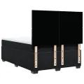 cadre de lit avec matelas Noir 140x190 cm Velours