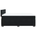 cadre de lit avec matelas Noir 140x190 cm Velours
