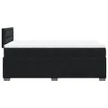 cadre de lit avec matelas noir 120x190 cm velours