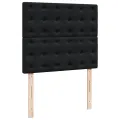 cadre de lit avec matelas noir 120x190 cm velours