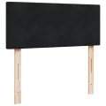 cadre de lit avec matelas Noir 120x200 cm Velours