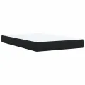 cadre de lit avec matelas Noir 120x200 cm Velours
