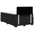 cadre de lit avec matelas Noir 120x200 cm Velours