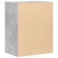 Commode d'angle gris béton 60x41x76 cm bois d'ingénierie