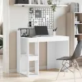 Bureau blanc 103,5x56,5x94 cm bois d'ingénierie