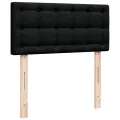 cadre de lit et matelas Noir 80x200 cm Tissu