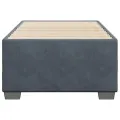 Cadre de lit sans matelas gris foncé 90x200 cm velours
