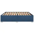 Cadre de lit sans matelas bleu 200x200 cm tissu
