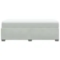 cadre de lit et matelas Gris clair 90x190 cm Velours