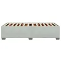Cadre de lit sans matelas gris clair 90x190 cm velours