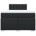 cadre de lit matelas Noir 120x200 cm Similicuir