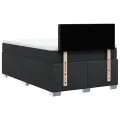 cadre de lit matelas Noir 120x200 cm Similicuir