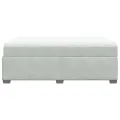 cadre de lit et matelas Gris clair 160x200cm Velours