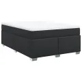 cadre de lit avec matelas Noir 140x200 cm Similicuir
