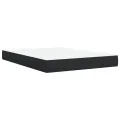 cadre de lit avec matelas Noir 140x200 cm Similicuir