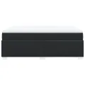 cadre de lit avec matelas Noir 140x200 cm Similicuir