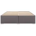 Cadre de lit sans matelas gris 180x200 cm similicuir