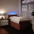 cadre de lit et matelas Rose 80x200 cm Velours